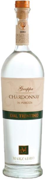 Grappa Chardonnay in Purezza dal Trentino, 41%Vol. 700ml, Marzadro
