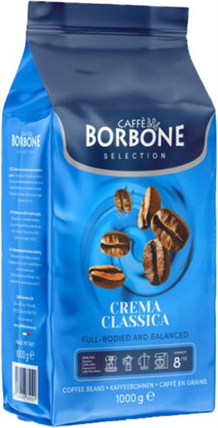 Crema Classica Selection Blue - Full Bodied and Balanced - 1kg Bohnen, Borbone